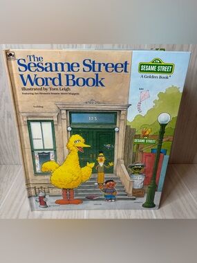 Vintage Sesame Street Large Golden Book Word Book